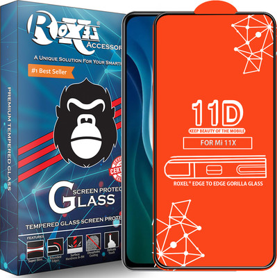 Roxel Edge To Edge Tempered Glass for Mi 11X(Pack of 1)