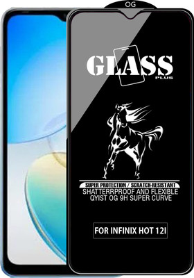 Qyist Edge To Edge Tempered Glass for INFINIX HOT 12I(Pack of 1)