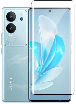 COVERLINE Edge To Edge Tempered Glass for Vivo V29 Pro 5G Full Coverage Edge To Edge Screen Protector Tempered Glass(Pack of 1)