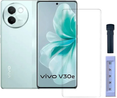 crixus Edge To Edge Tempered Glass for Vivo V30e(Pack of 1)