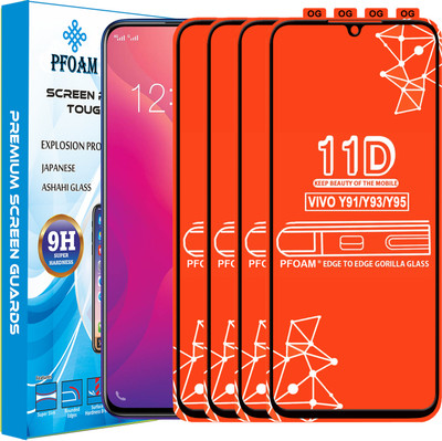 PFOAM Edge To Edge Tempered Glass for VIVO Y93(Pack of 4)