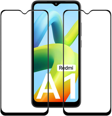 KMPERED Edge To Edge Tempered Glass for Mi A1, Mi A1(Pack of 2)