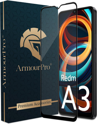 ArmourPro Edge To Edge Tempered Glass for Redmi A3, Redmi 12C, Poco C55, Redmi A3 2024(Pack of 1)