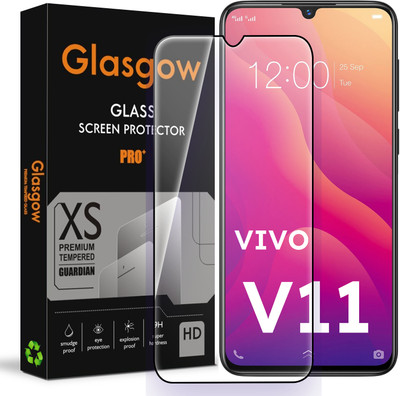 Glasgow Edge To Edge Tempered Glass for Vivo V11(Pack of 1)