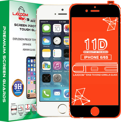 Laxdom Edge To Edge Tempered Glass for Apple iPhone 6s(Pack of 1)