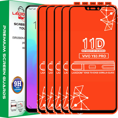 Laxdom Edge To Edge Tempered Glass for VIVO Y83 PRO(Pack of 5)