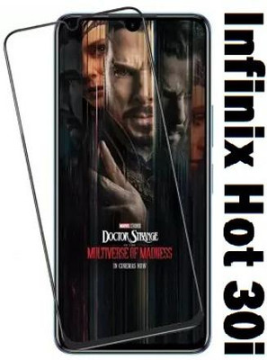 LIKEDESIGN Edge To Edge Tempered Glass for Infinix Hot 30i(Pack of 1)