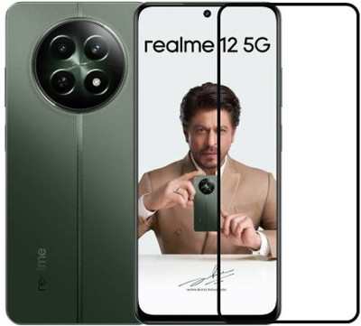 DMJHP Edge To Edge Tempered Glass for Realme 12 5G(Pack of 1)