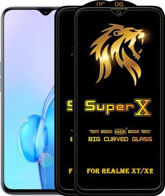 PFOAM Edge To Edge Tempered Glass for REALME X2(Pack of 2)