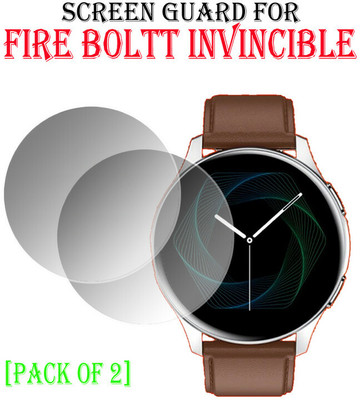 YCHROZE Edge To Edge Tempered Glass for Fire Boltt Invincible(Pack of 2)