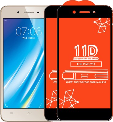 Qyist Edge To Edge Tempered Glass for VIVO Y53(Pack of 2)
