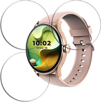 SOMTONE Edge To Edge Tempered Glass for beatXP Flare Pro 1.39 inch SMARTWATCH SCREEN GUARD(Pack of 3)