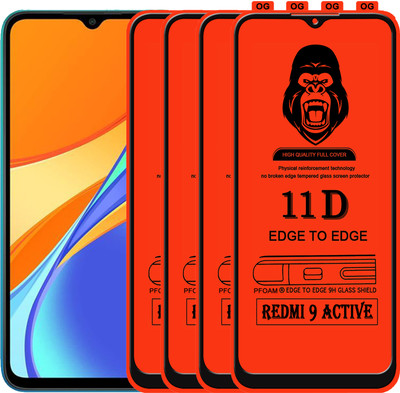 Rofix star Edge To Edge Tempered Glass for REDMI 9 ACTIVE(Pack of 4)