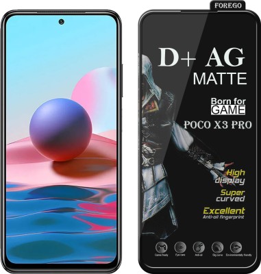 Forego Edge To Edge Tempered Glass for Poco X3 Pro(Pack of 1)