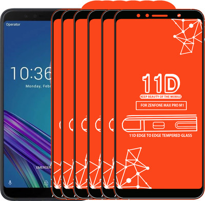 Qyist Edge To Edge Tempered Glass for Asus Zenfone Max Pro M1(Pack of 6)