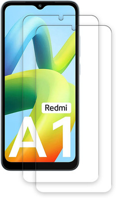 SOMTONE Edge To Edge Tempered Glass for Xiaomi Redmi A1+ TEMPERED GUARD FRONTP2(Pack of 2)