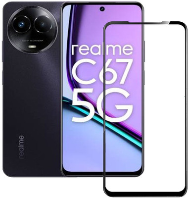 Hyper Edge To Edge Tempered Glass for Realme C67 5G, realme C67(Pack of 1)