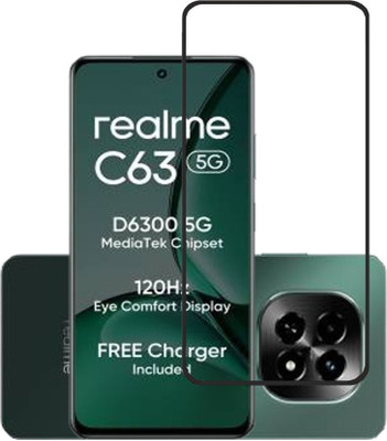 EASYBIZZ Edge To Edge Tempered Glass for realme C63 5G(Pack of 1)