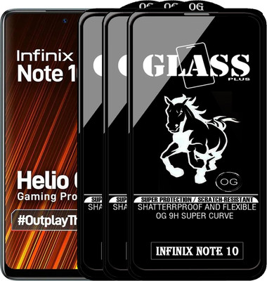 PFOAM Edge To Edge Tempered Glass for INFINIX NOTE 10(Pack of 3)