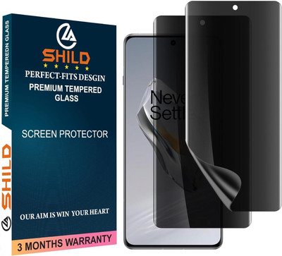 shild Edge To Edge Tempered Glass for Oneplus 12, Privacy Tempered Glass for Oneplus 12(Pack of 2)