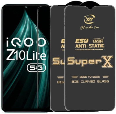 SM Styles Edge To Edge Tempered Glass for IQOO Z10 Lite 5g(Pack of 1)