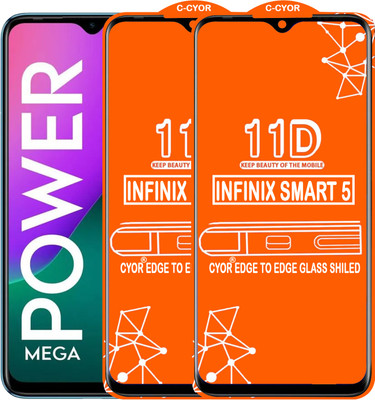 CYOR Edge To Edge Tempered Glass for INFINIX SMART 5(Pack of 2)
