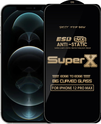 Qyist Edge To Edge Tempered Glass for IPHONE 12 PRO MAX(Pack of 1)
