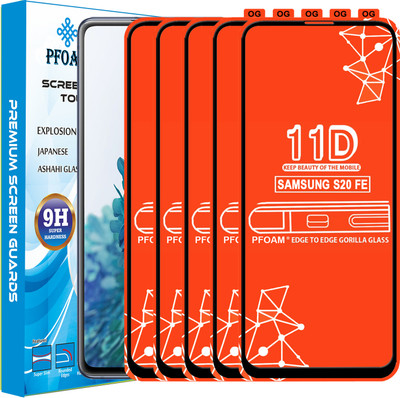 PFOAM Edge To Edge Tempered Glass for SAMSUNG GALAXY S20 FE(Pack of 5)