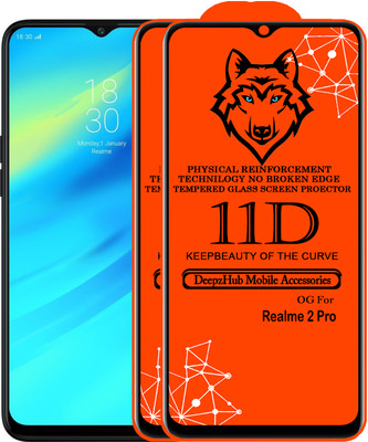 CRodible Edge To Edge Tempered Glass for Realme 2 Pro(Pack of 2)