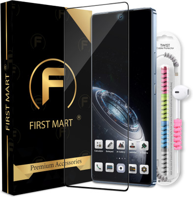 FIRST MART Edge To Edge Tempered Glass for Infinix GT 20 Pro 5G, Infinix GT 20 Pro, GT 20 Pro 5G, GT 20 Pro, OG Tempered Glass with Cable Protector(Pack of 1)