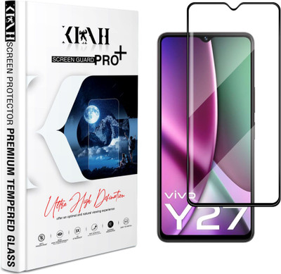 KLAH Edge To Edge Tempered Glass for Vivo Y27 4G(Pack of 1)