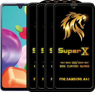 PFOAM Edge To Edge Tempered Glass for SAMSUNG GALAXY A41(Pack of 4)