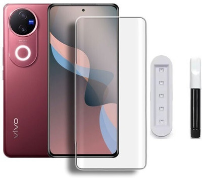 Caseline Edge To Edge Tempered Glass for vivo V50 5G, Vivo V50e 5G, V50 5G Elite Edition, iQOO Z10R, Vivo T4R 5G(Pack of 1)