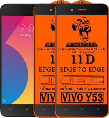 CYOR Edge To Edge Tempered Glass for VIVO Y53(Pack of 2)