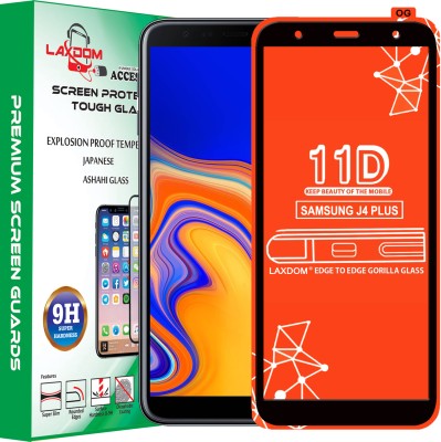 Laxdom Edge To Edge Tempered Glass for SAMSUNG GALAXY J4 PLUS(Pack of 1)