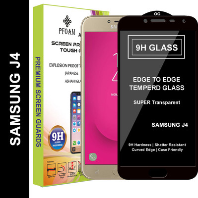 PFOAM Edge To Edge Tempered Glass for SAMSUNG GALAXY J4(Pack of 1)