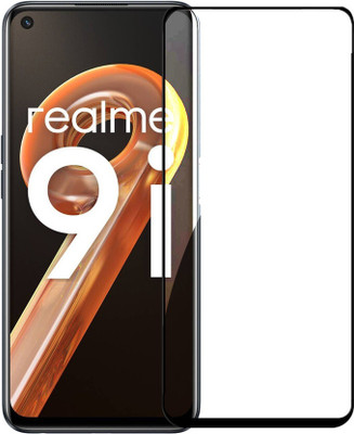 DMJHP Edge To Edge Tempered Glass for Realme 9i(Pack of 1)