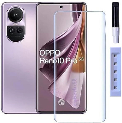 Gorilaa OG Edge To Edge Tempered Glass for Tempered Glass Design For Oppo Reno 10 / Reno 10 Pro/Reno 10 Pro Plus 5G Cellphone Advanced Border Less Full Edge To Edge Uv Screen Protector And Easy Installation Kit.(Pack Of 1)(Pack of 1)