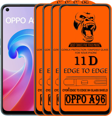 CYOR Edge To Edge Tempered Glass for OPPO A96(Pack of 4)