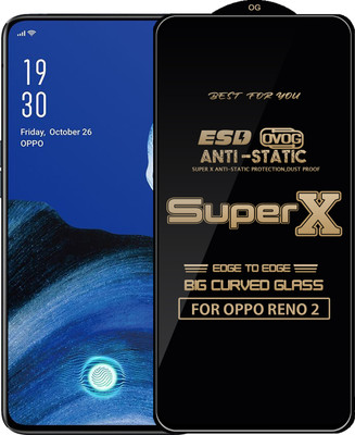 Qyist Edge To Edge Tempered Glass for OPPO Reno 2(Pack of 1)