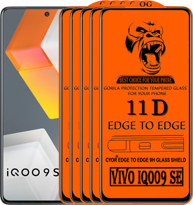 CYOR Edge To Edge Tempered Glass for VIVO IQ009 SE(Pack of 5)