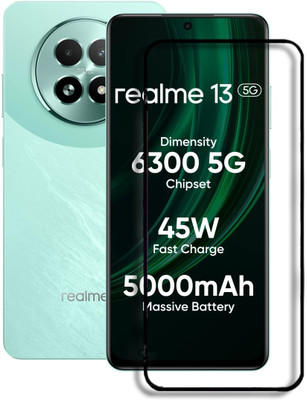 Caseline Edge To Edge Tempered Glass for realme 13 5G, Realme 13 5G(Pack of 1)