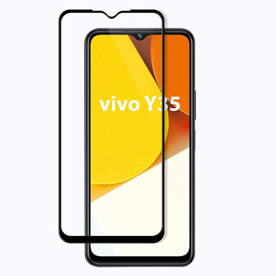 Bodoma Edge To Edge Tempered Glass for Vivo Y35 2022(Pack of 1)