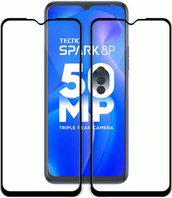 Flipkart SmartBuy Edge To Edge Tempered Glass for Tecno Spark 8P(Pack of 2)