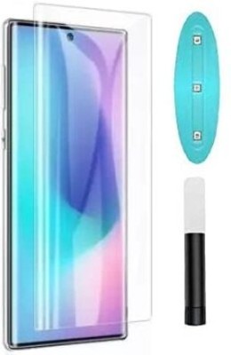 CaseTrendz Edge To Edge Tempered Glass for Vivo X60 Pro Fully Rounded Curved With UV Glue & Light(Pack of 1)