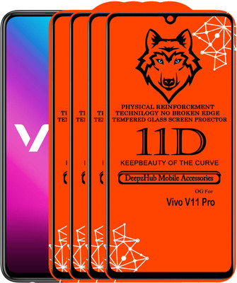 DeepzHub Edge To Edge Tempered Glass for Vivo V11 Pro(Pack of 4)