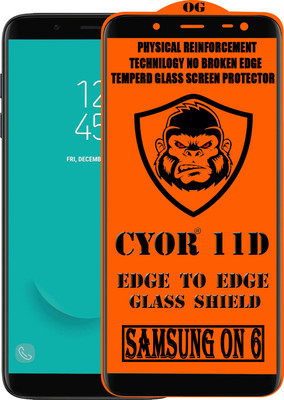 CYOR Edge To Edge Tempered Glass for Samsung Galaxy On6(Pack of 1)