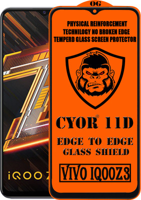 CYOR Edge To Edge Tempered Glass for VIVO IQOO Z3(Pack of 1)