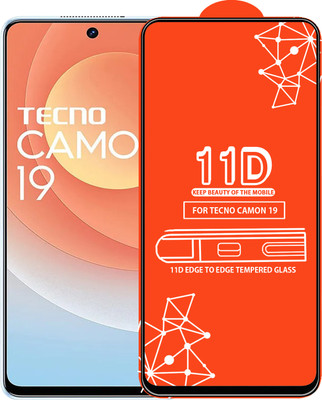 Qyist Edge To Edge Tempered Glass for Tecno Camon 19(Pack of 1)