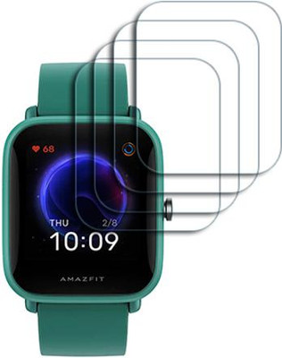SOMTONE Edge To Edge Tempered Glass for Amazfit Bip U SMARTWATCH SCREEN GUARD(Pack of 4)